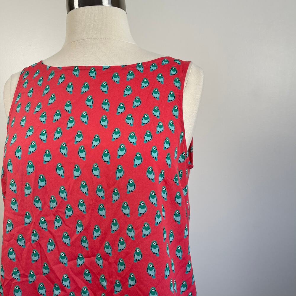 Loft • Novelty Parrot Bird Print Top - Picture 2 of 6